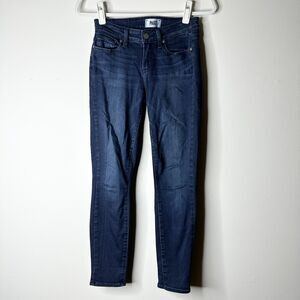 PAIGE Jeans Womens 25 Dark Wash Low Rise Skinny Stretch Denim Verdugo Crop  Y2K